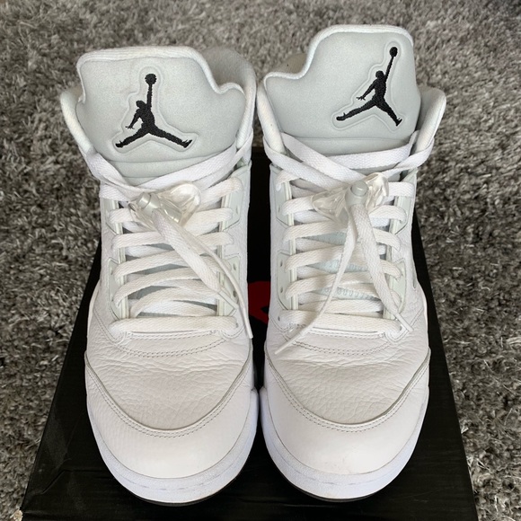 Jordan Other - Men’s Retro Air Jordan 5 White Metallic